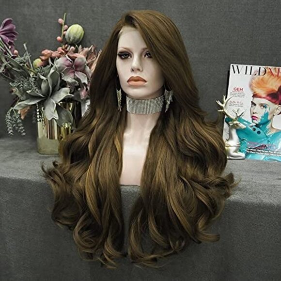 Highlight Brown Lace Front Wigs